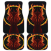 Dragon Head Fire Drake in black theme Car Floor Mats 191021