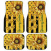 Dragonfly Car Floor Mats Custom Yellow Sunflower Car Accessories