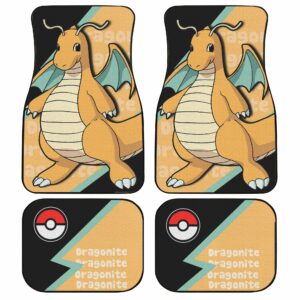 Dragonite Car Floor Mats Custom Anime Pokemon Car Interior Accessories