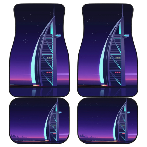 Dubai Tower Landscape Minimal Car Floor Mats UBC022602