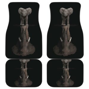 Elephant Amazon Forest in black theme Car Floor Mats 191022