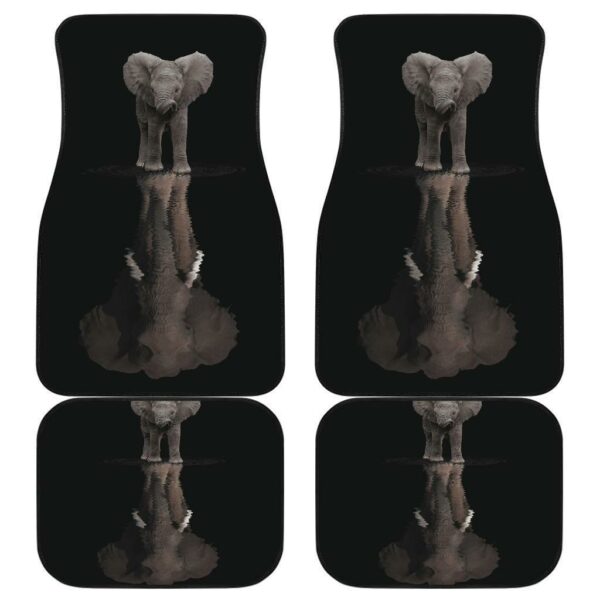 Elephant Amazon Forest in black theme Car Floor Mats 191022