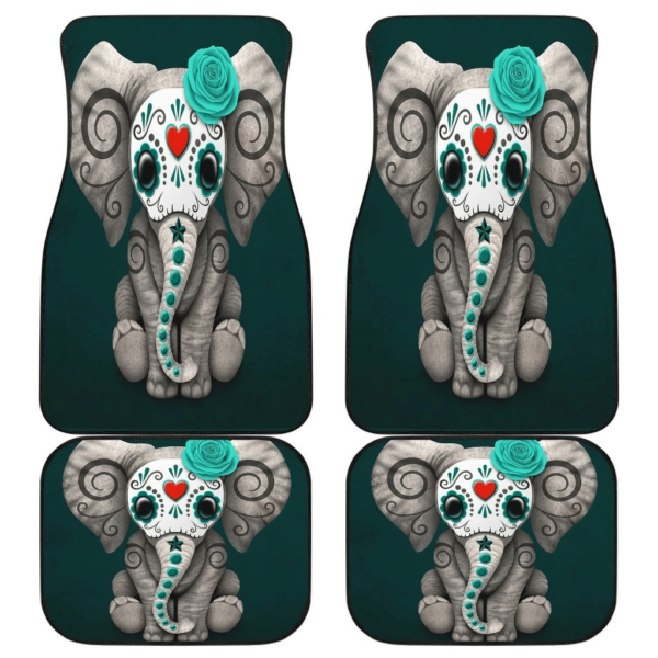 Elephant Art Car Floor Mats