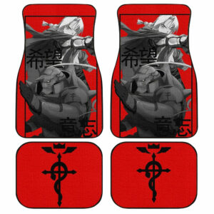 Elric Brothers Car Floor Mats Custom Fullmetal Alchemist Anime