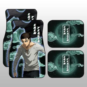 Eren Yeager Car Floor Mats Custom Attack On Titan Anime Gifts For Fans