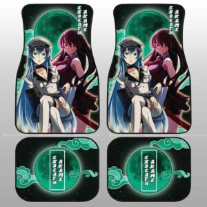 Esdeath And Akame Car Floor Mats Custom Akame Ga Kill Anime Gifts For Fans