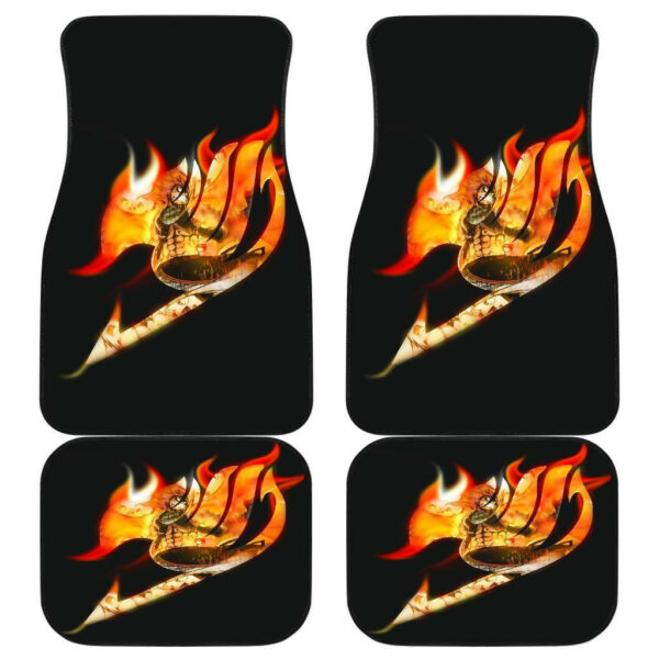 Fairy Tail Anime Logo in black theme Car Floor Mats 191022