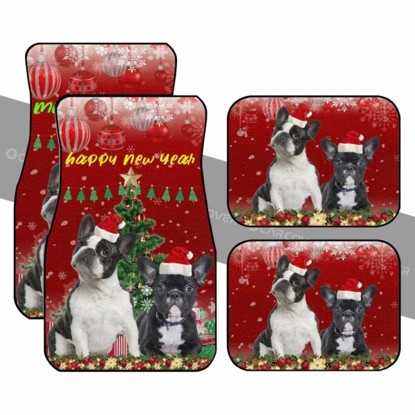 French Bulldogs Christmas Dog Car Floor Mats Custom Car Interior Accessories