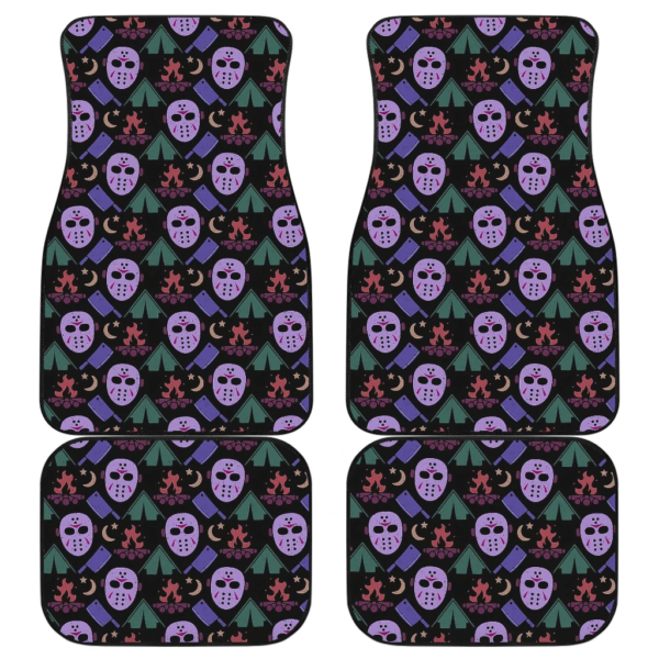 Friday The 13th Jason Voorhees Pattern Car Floor Mats Movie H063020