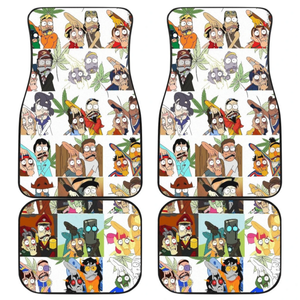 Funny Rick Morty Anime Hero Cosplay Rick And Morty Car Floor Mats UBC041904