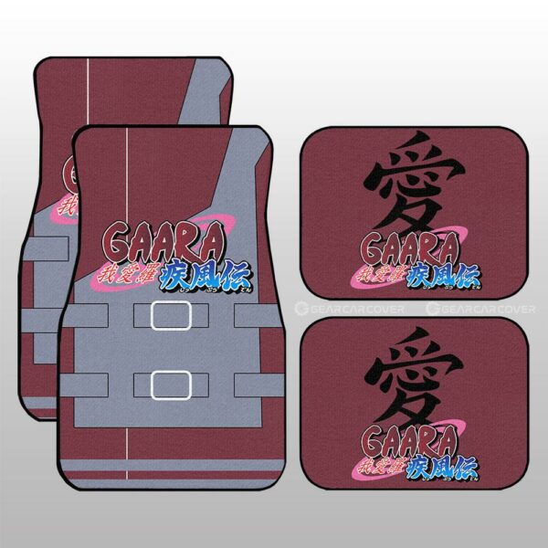 Gaara Shippuden Uniform Car Floor Mats Custom Naruto Anime Car Interior Accessories