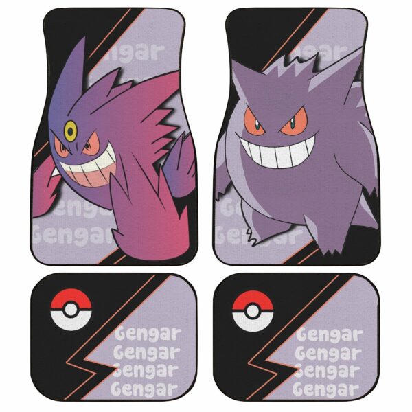 Gengar Car Floor Mats Custom Anime Pokemon Car Interior Accessories