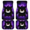 Gengar Pokemon Anime in black theme Car Floor Mats 191022