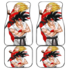 Goku And Vegeta Street Fighter Dragon Ball in white theme Car Floor Mats 191023