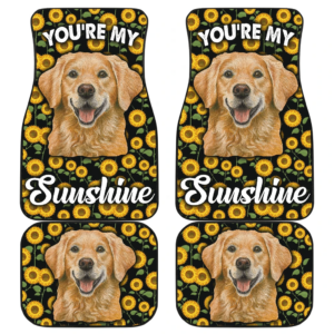 Golden Retriever Dog You’re My Sunshine Car Floor Mats H081320