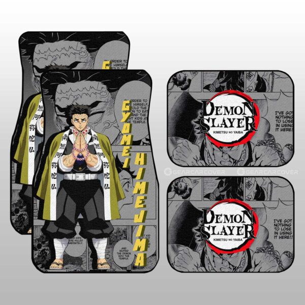 Gyomei Himejima Car Floor Mats Custom Demon Slayer Anime Mix Manga Gifts For Fans