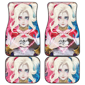 Harley Quinn Car Floor Mats Suicide Squad Movie Fan Gift H1226