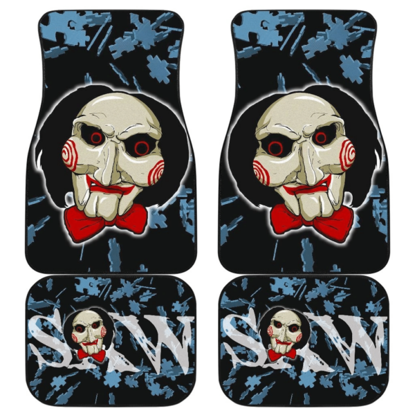 Horror Movie Saw Clown Face Jigsaw Puzzle Car Floor Mats