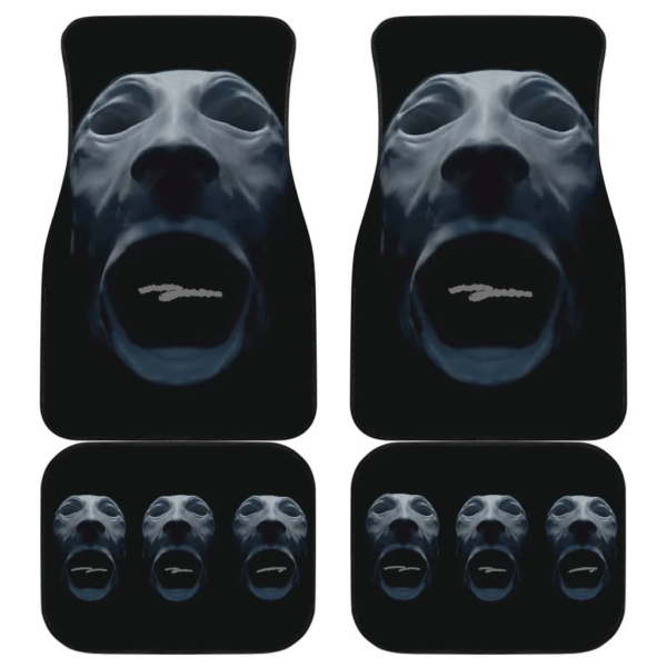 Horror Movie Scary Soul Face White Fabric Car Floor Mats