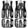 Horror Movie Slender Men Black White Car Floor Mats