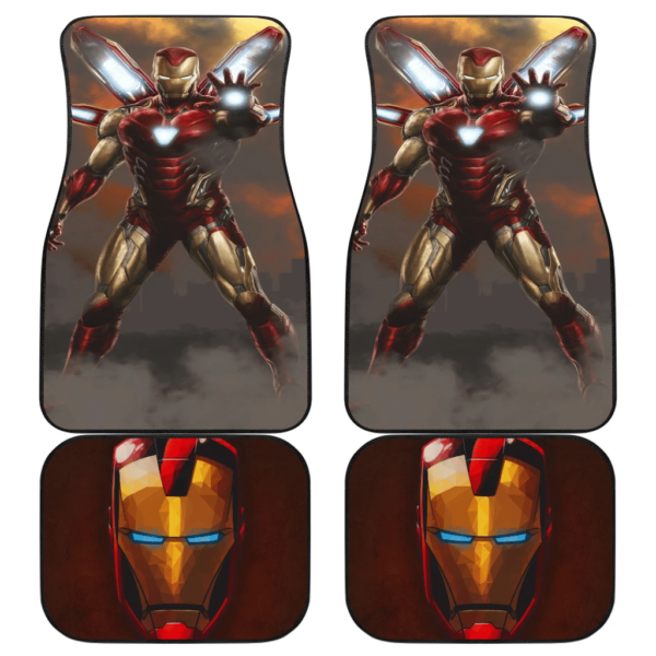 Iron Man Avengers New Suit Marvel Car Floor Mats NA022309