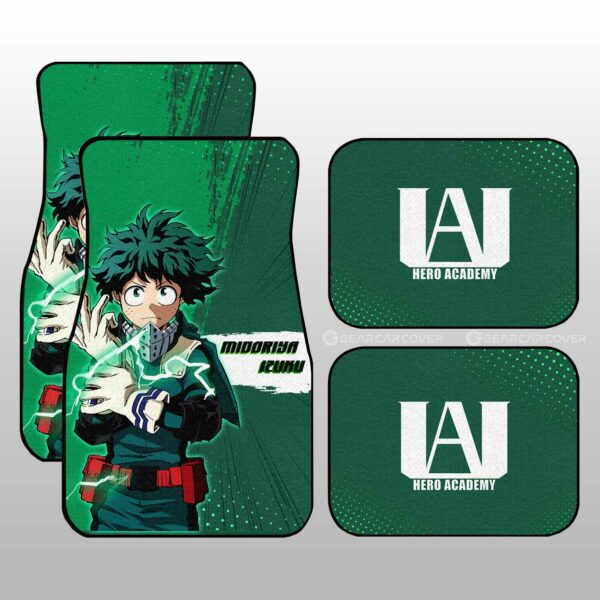 Izuku Midoriya Car Floor Mats Custom Gifts For My Hero Academia Anime Fans