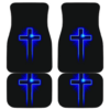 Jesus Blue Cross Car Floor Mats 191023