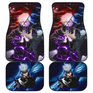 Jujutsu Kaisen Anime Gojo Satoru Lightning Power In Universe Car Floor Mats