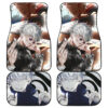 Jujutsu Kaisen Anime Gojo Satoru Wearing Glasses Grey Hair Car Floor Mats