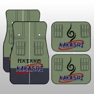 Kakashi Uniform Car Floor Mats Custom Naruto Anime Car Interior Accessories