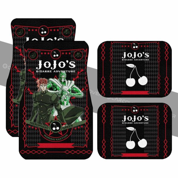 Kakyoin Noriaki Car Floor Mats Custom Anime JoJo’s Bizarre Car Accessories